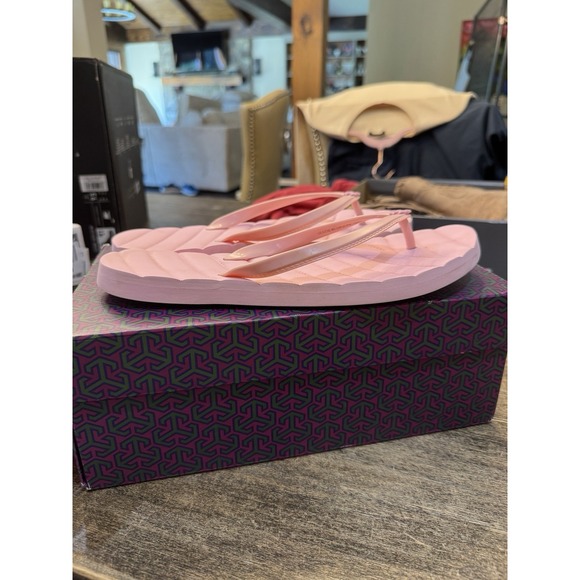 Tory Burch KIRA‎ Flip Flops Petunia Size 11 Store Display Pink main image 4